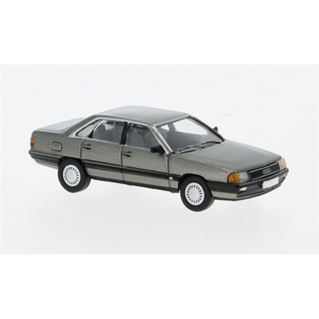 Brekina 870439 Audi 100 (C3), metallic-darkgrey 1982, PCX