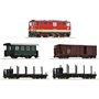 Roco 5540001 5-piece trainset: Diesel locomotive 2095 005-1 with mixed train, ÖBB