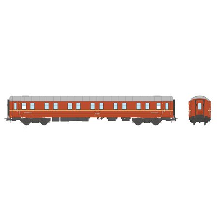 NMJ 101105 Personvagn NSB WLABo1c 21067, Original Utgave, Gammeldesign