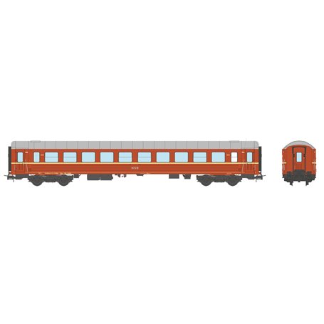 NMJ 106105 Personvagn NSB Bo3l 25538, 2. Klasse Personvogn, Original Utgave, Gammeldesign