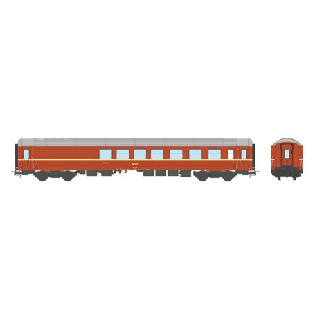 NMJ 110103 Personvagn NSB BR 21204, Kafeteriavogn, Original Utgave, Gammeldesign