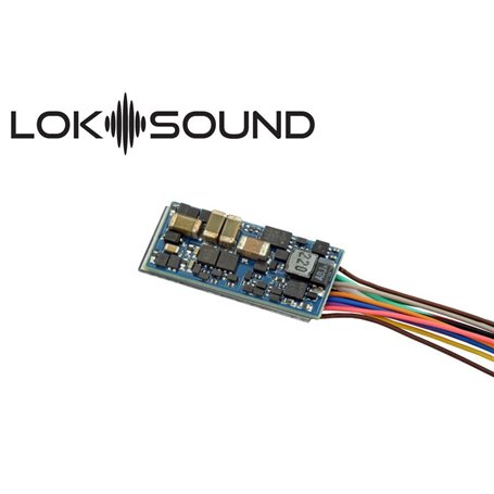 ESU 58923 Ljuddekoder LokSound 5 Nano DCC »Blank decoder«, single wires, gauge: N, TT