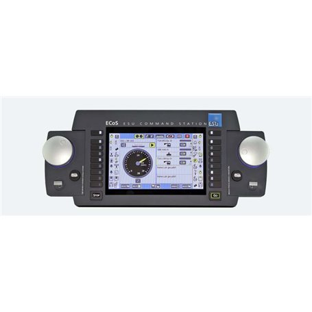 ESU 50220 ECoS 2.5 system, 6A, 7" TFT display, Capacitive Touch,MM/DCC/SX/M4, powersupply 90-240V EU, output 15-21V 150W, Ger...