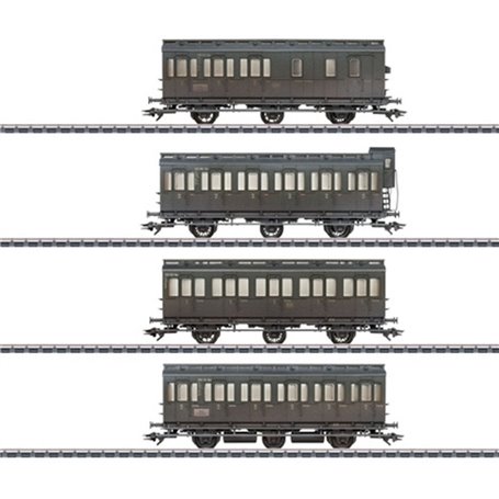 Märklin 42048 Vagnsset med 4 personvagnar DB "Winter", vädrade