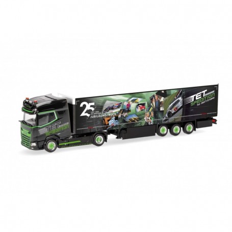 Herpa 318907 DAF XG+ curtain canvas semitrailer "TET Jubilee"