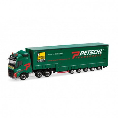 Herpa 318914 Volvo FH GL 2020 volumen canvas semitrailer "Petschl"