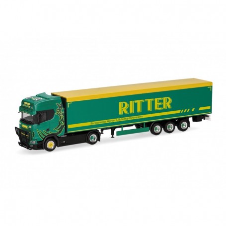 Herpa 318921 Scania CS 20 HD walking-floor semitrailer "Ritter-Trans Illertissen"