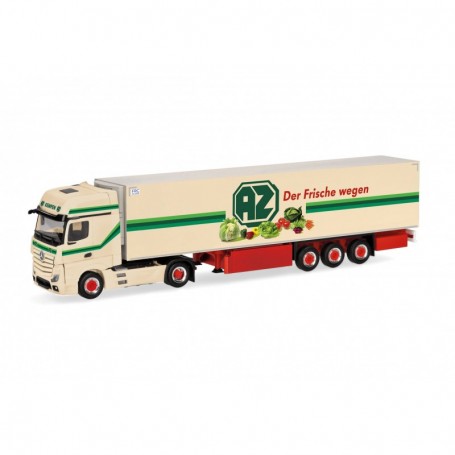 Herpa 318938 Mercedes-Benz Actros L 18 Gigaspace refrigerated semitrailer "AZ Kempen"