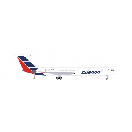 Herpa Wings 573405 Flygplan Cubana de Aviación Ilyushin IL-62M