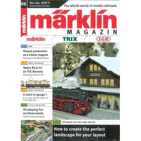 Märklin 160567 Märklin Magazin 6/2010 Engelska