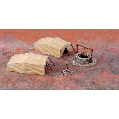 Italeri 6148 Desert well and tents World War II