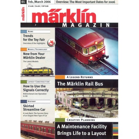 Märklin 103206 Märklin Magazin 1/2006 Engelska