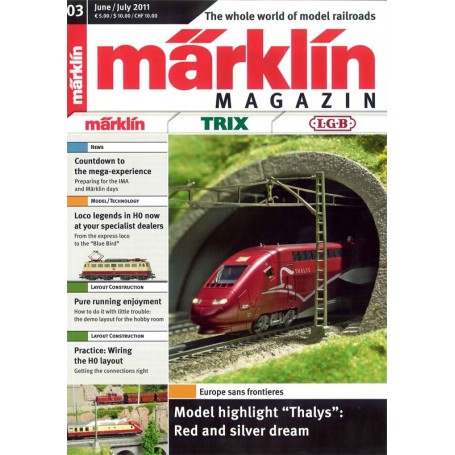 Märklin 171565 Märklin Magazin 3/2011 Engelska