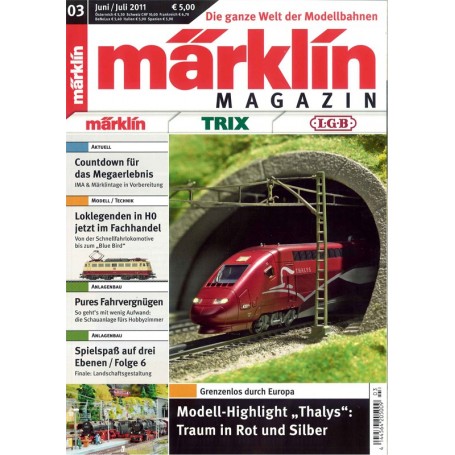 Märklin 171558 Märklin Magazin 3/2011 Tyska