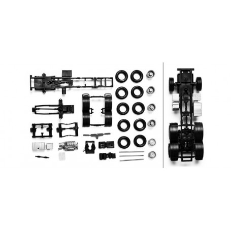 Herpa 083492 Chassis for tractor Scania 3-axle all-wheel Content: 2 pcs.