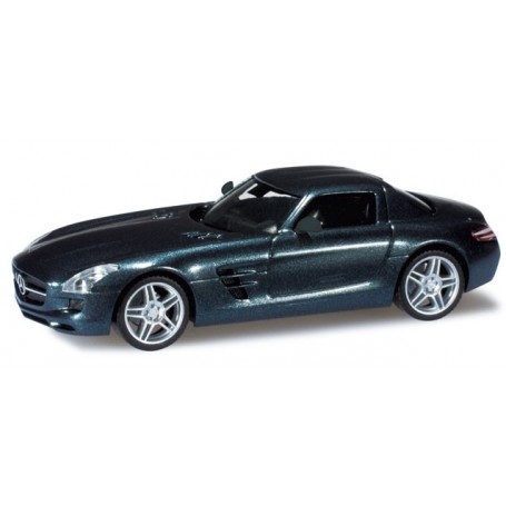 Herpa 034418-2 Mercedes Benz SLS AMG, dark blue metallic