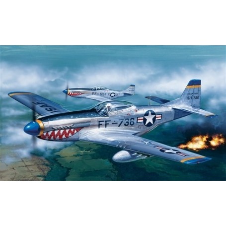 Italeri 086SE Flygplan F-51D Mustang, med svenska dekaler