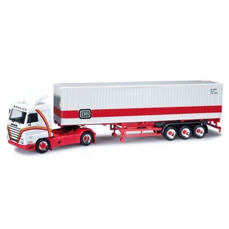 Herpa 302562 Scania Streamline container semitrailer "Röhlich / Deutsche Bahn"