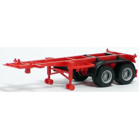 Herpa Exclusive 480004 Trailer 20-fots, 2-axlig, röd