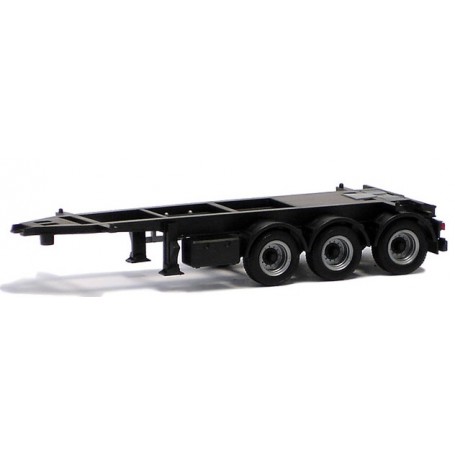 Herpa Exclusive 480026 Trailer 20/26-fots, 3-axlig, svart (Herpa)