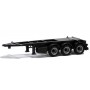 Herpa Exclusive 480026 Trailer 20/26-fots, 3-axlig, svart (Herpa)