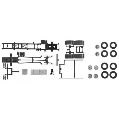 Herpa 083966 Chassis Trucks MAN Euro 6, 7,45 m, 3axle Content: 2 pcs.