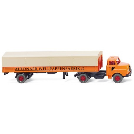 Wiking 51403 Flatbed truck (MAN) "Altonaer Wellpappenfabrik"