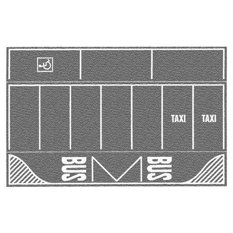 Noch 60720 Vägfolie, parkeringsplats, grå, 2 st, mått 220 x 140 mm