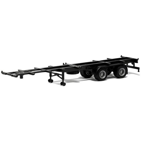 Herpa Exclusive 480202 Trailer 40 fots, 2-axlig, svart