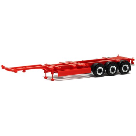 Herpa Exclusive 480277A Trailer 40/45ft Highcube, 3-axlig, röd