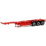 Herpa Exclusive 480277A Trailer 40/45ft Highcube, 3-axlig, röd