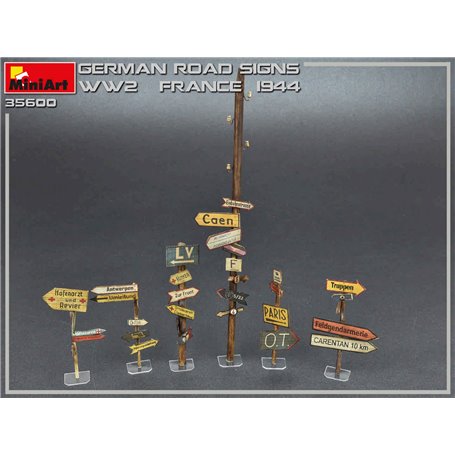 MiniArt 35600 German road signs WW2 (France 1944)