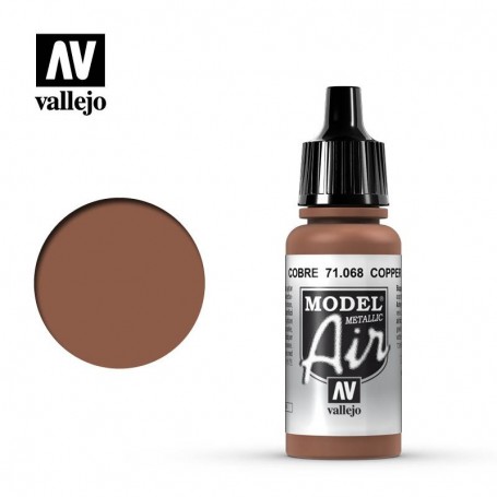 Vallejo 71068 Model Air 68 Copper (Metallic) 17ml