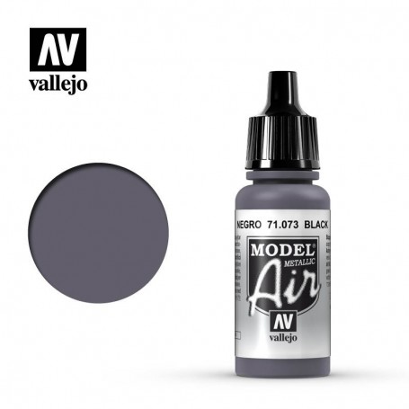 Vallejo 71073 Model Air 73 Black (Metallic) 17ml