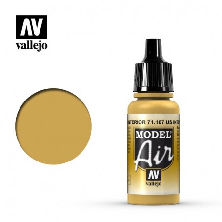 Vallejo 71107 Model Air 107 US Interior Yellow 17ml