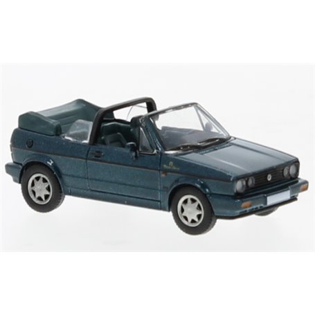 Brekina 870310 VW Golf I Cabriolet Etienne Aigner, metallic-mörkgrön, 1991, PCX